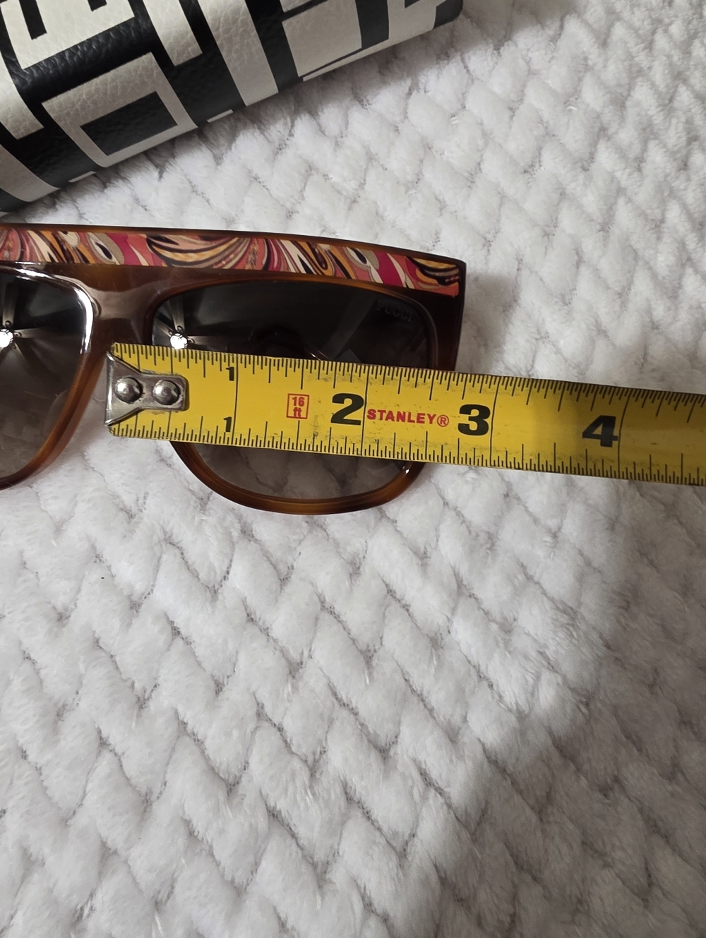 Emilio Pucci Sunglasses with Brown Lenses and Patterned Frame - Picture 13 of 13